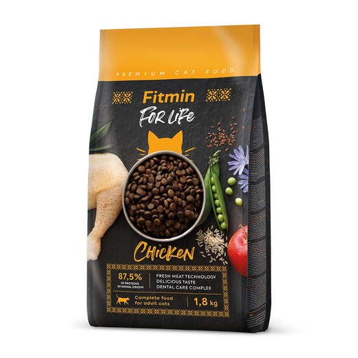 FITMIN FOR LIFE Kompletní kuřecí krmivo pro kočky